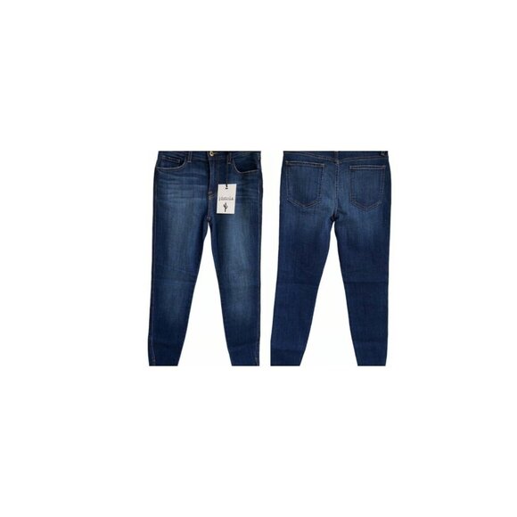 Pistola Jules Twisted Split Hem STITCH FIX Women Jeans Dark Wash Sandblasted - Picture 1 of 11